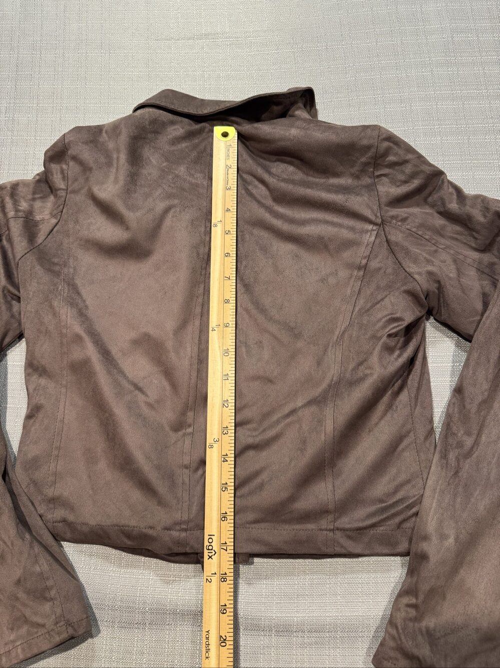 Women’s Charlotte Russe Faux Suede Moto Jacket – Brown – Medium - Picture 6 of 7